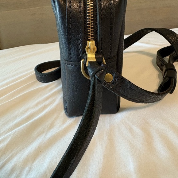 Portland Leather Pebbled Black Mini Mesa Crossbody - Picture 3 of 8